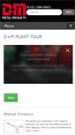 Mobile Screenshot of dmmetalproducts.com